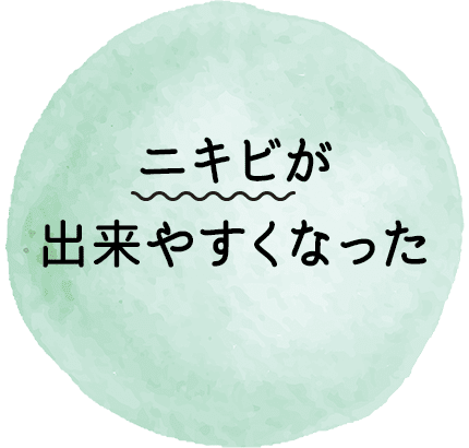 ニキビが出来やすくなった【画像】