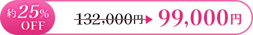 約25％OFF 132,000円 ≫ 99,000円