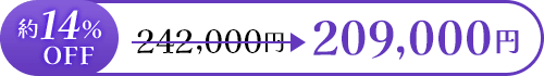 約14％OFF 242,000円 ≫ 209,000円