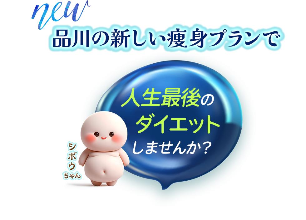 品川の新しい医療痩身プログラム登場 もうダイエットは最後にしませんか？