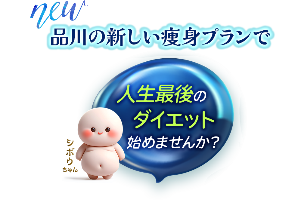 品川の新しい医療痩身プログラム登場 もうダイエットは最後にしませんか？