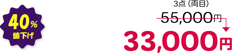 3点（両目） 40％値下げ